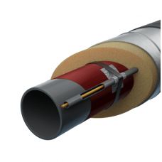 Труба в ППУ изоляции с греющим кабелем в полиэтиленовой оболочке тип 2 Ст3сп Ду20 26,8х2,5 мм ГОСТ 3262-75