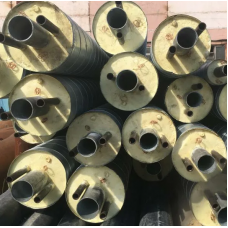 Труба в ППУ изоляции со спутником в полиэтиленовой оболочке тип 2 Ст10 Ду32 273х8 мм ГОСТ 10704-91